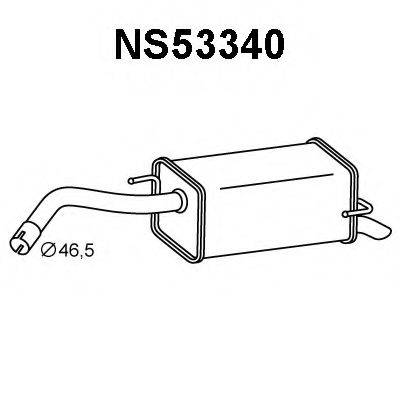 VENEPORTE NS53340 Глушник вихлопних газів кінцевий