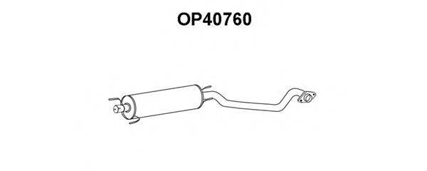 VAUXHALL 5852202 Середній глушник вихлопних газів