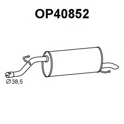 VENEPORTE OP40852 Глушник вихлопних газів кінцевий