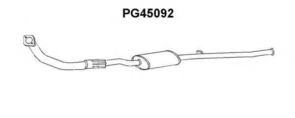 CITROEN/PEUGEOT 170392 Передглушувач вихлопних газів