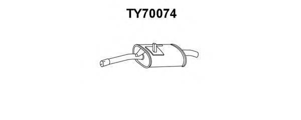 VENEPORTE TY70074 Глушник вихлопних газів кінцевий