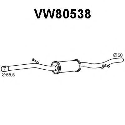 VAG 1J9253209G Середній глушник вихлопних газів