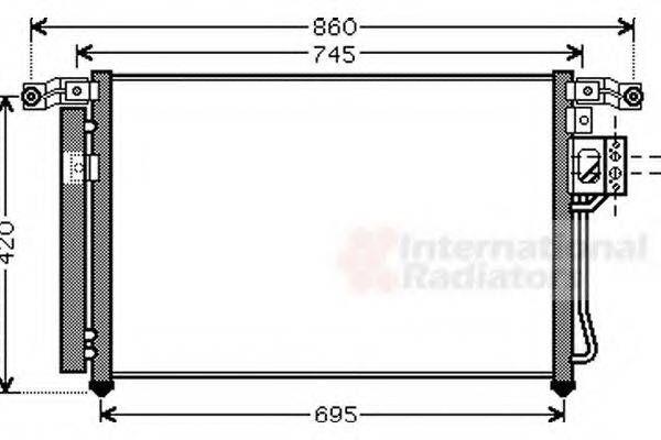 VAN WEZEL 82005176 Конденсатор, кондиціонер