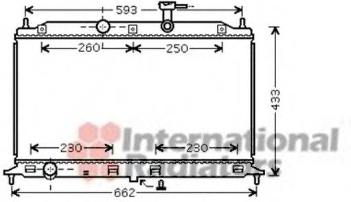 VAN WEZEL 83002077 Радіатор, охолодження двигуна