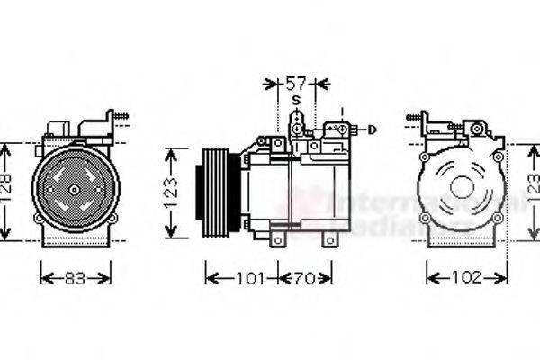 VAN WEZEL 8200K209 Компресор, кондиціонер