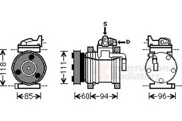 VAN WEZEL 8200K217 Компресор, кондиціонер