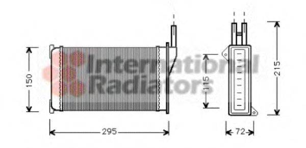 FORD 16522127 Теплообмінник, опалення салону