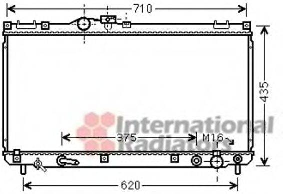 TOYOTA 1640046720 Радіатор, охолодження двигуна