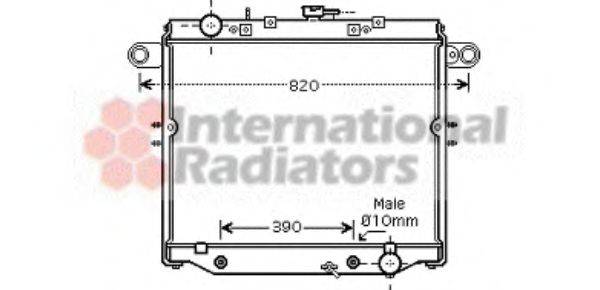 TOYOTA 16400-50360 Радіатор, охолодження двигуна