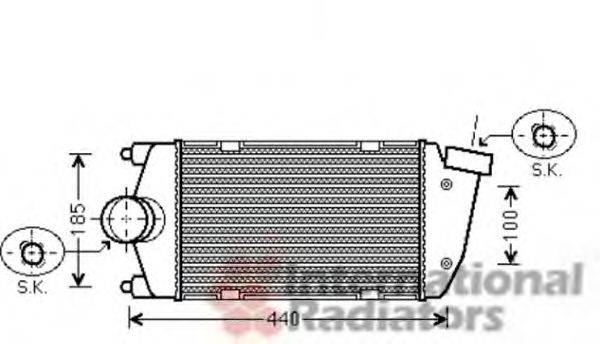 VAN WEZEL 74004061 Інтеркулер