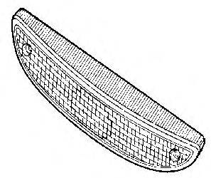 RENAULT 7701203865 Розсіювач, ліхтар покажчика повороту