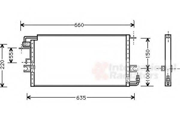 VAN WEZEL 53005198 Конденсатор, кондиціонер