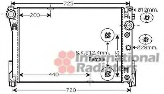 MERCEDES-BENZ A 204 500 06 03 Радіатор, охолодження двигуна