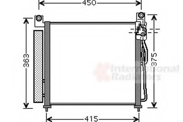 VAN WEZEL 83005065 Конденсатор, кондиціонер