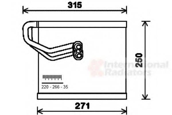 VAN WEZEL 8200V271 Випарник, кондиціонер