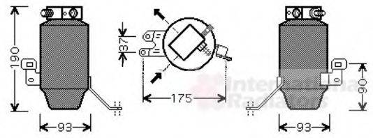 VAN WEZEL 0600D299 Осушувач, кондиціонер