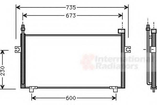 NISSAN 921105B000 Конденсатор, кондиціонер