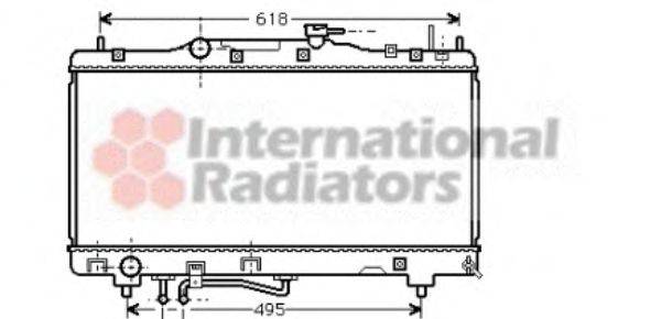 VAN WEZEL 53002260 Радіатор, охолодження двигуна