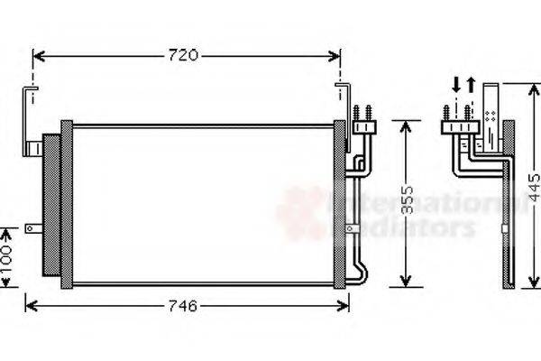 VAN WEZEL 82005084 Конденсатор, кондиціонер