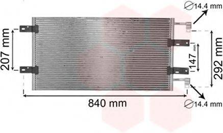 VAN WEZEL 43005314 Конденсатор, кондиціонер