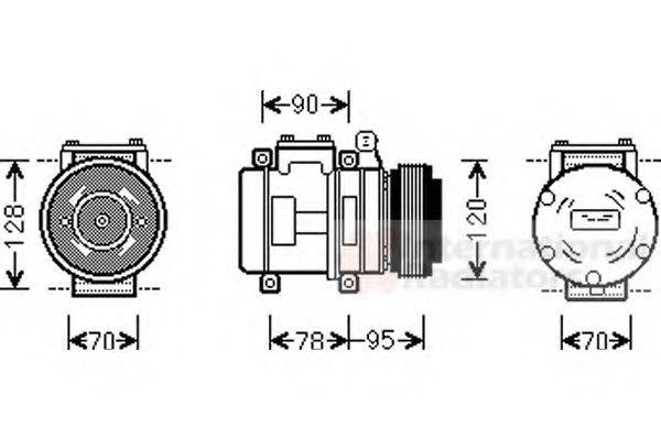 ROV/TRI/JAG/AUS/MG JPB101330 Компресор, кондиціонер