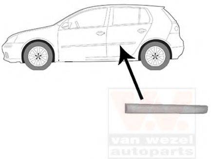 VW 1K4853753AGRU Облицювання / захисна накладка, двері