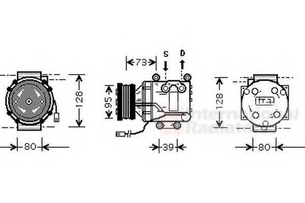 MAZDA B22B-61-450 Компресор, кондиціонер