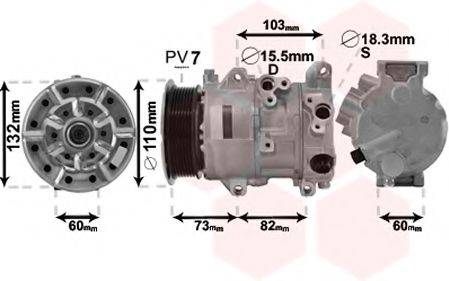 TOYOTA 88310-53060 Компресор, кондиціонер