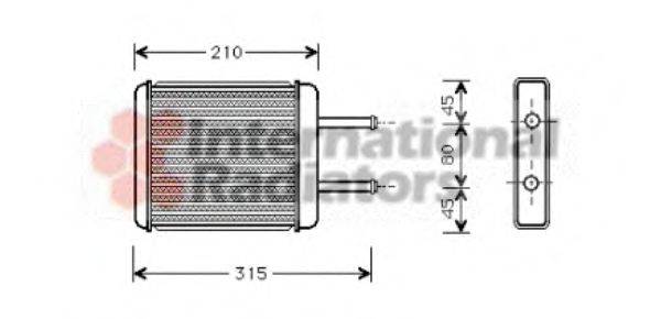 KIA OK552-61-H01 Теплообмінник, опалення салону