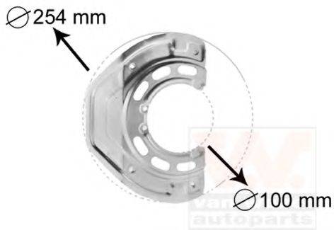 OPEL 90495259 Відбивач, диск гальмівного механізму