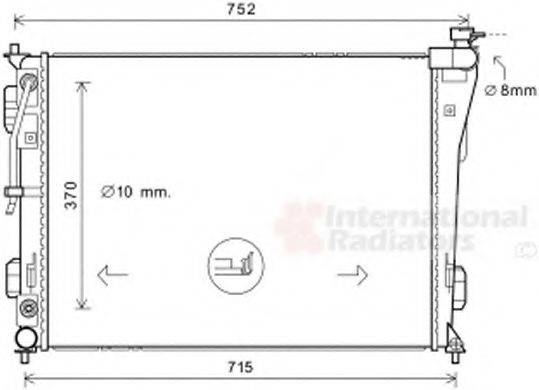 HYUNDAI 253103S600 Радіатор, охолодження двигуна