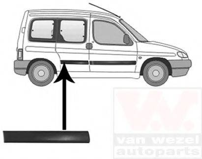 CITROEN/PEUGEOT 8546F4 Облицювання / захисна накладка, двері