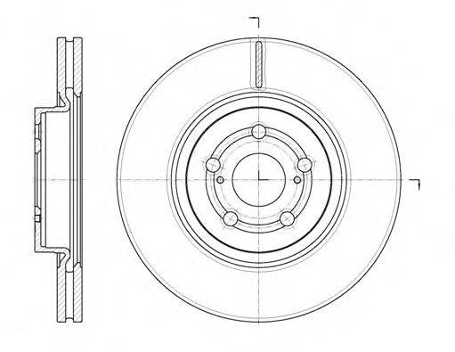 WOKING D6109210 гальмівний диск