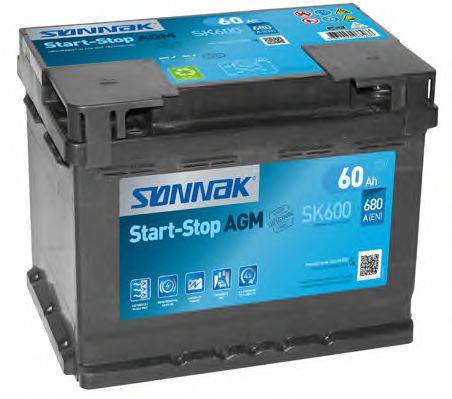 SONNAK SK600 Стартерна акумуляторна батарея; Стартерна акумуляторна батарея