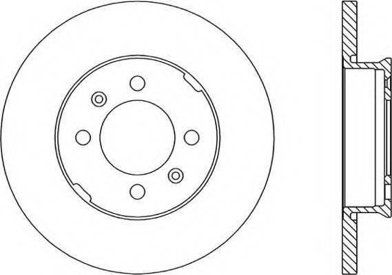 OPEN PARTS BDR104910 гальмівний диск