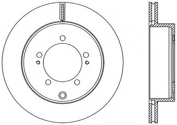 OPEN PARTS BDR236020 гальмівний диск