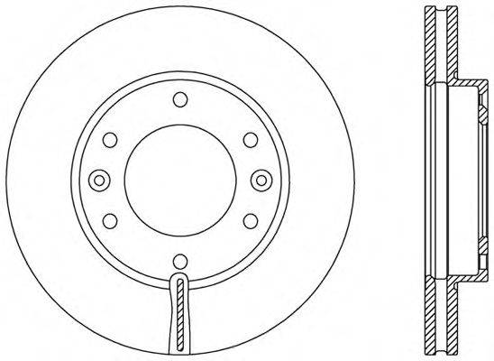 OPEN PARTS BDR237120 гальмівний диск