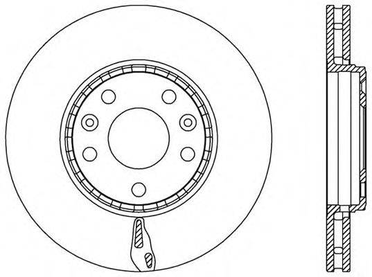 OPEN PARTS BDR254620 гальмівний диск