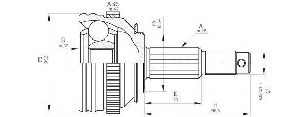 OPEN PARTS CVJ5447.10