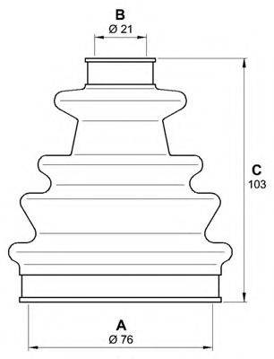 OPEN PARTS SJK701200 Комплект пильника, приводний вал