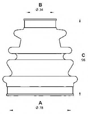 OPEN PARTS SJK719900 Комплект пильника, приводний вал