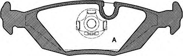 OPEN PARTS BPA015510 Комплект гальмівних колодок, дискове гальмо