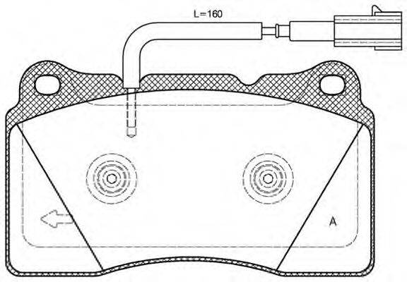 OPEN PARTS BPA066612 Комплект гальмівних колодок, дискове гальмо