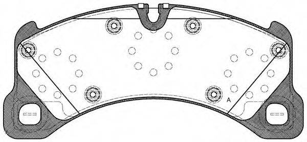 OPEN PARTS BPA134550 Комплект гальмівних колодок, дискове гальмо