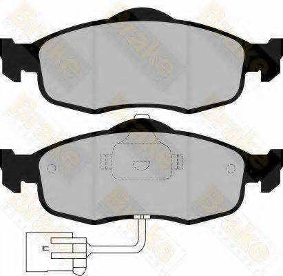 BRAKE ENGINEERING PA730 Комплект гальмівних колодок, дискове гальмо