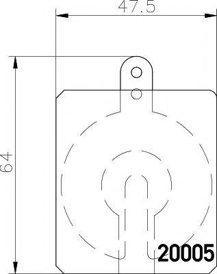 MERCEDES-BENZ 0005863342 Комплект гальмівних колодок, дискове гальмо