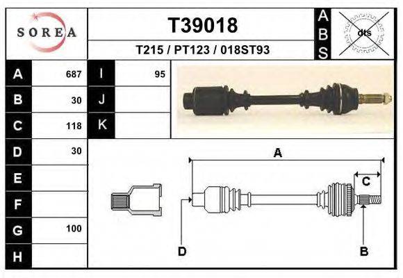 EAI T39018 Приводний вал