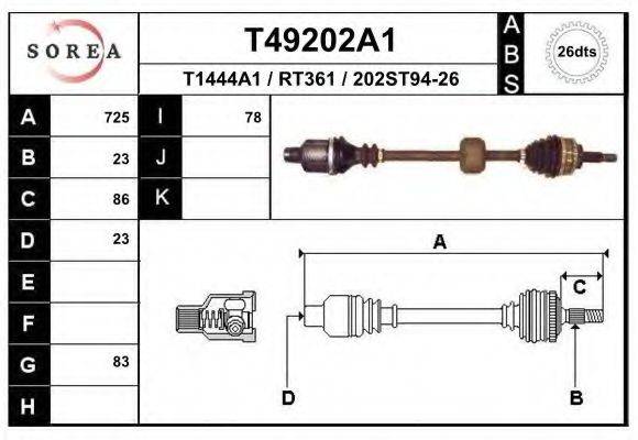 EAI T49202A1 Приводний вал