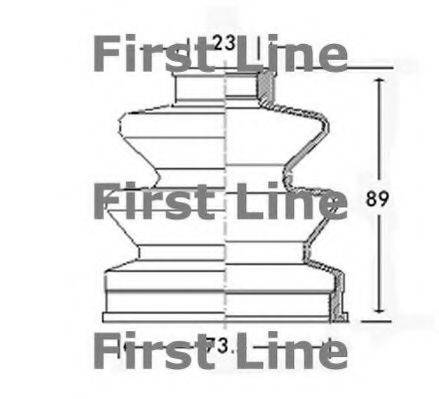 FIRST LINE FCB2457 Пильовик, приводний вал