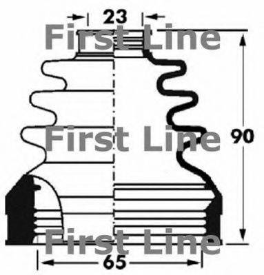 FIRST LINE FCB2893 Пильовик, приводний вал